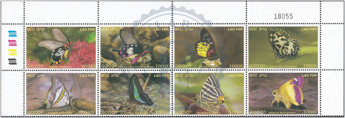 Laos Papillons Butterflies MNH 2003