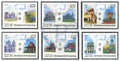 LAOS - Mi 1973/1978 | YT 1668/1673 | Sn 1597/1602 | Sg 1944/1949 - Cathédrales/Temples - Europa CEPT - MNH 2005