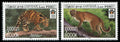 Série Laos 2022 chat doré d’Asie et panthère nébuleuse MNH