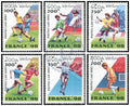 Laos Football, Coupe du Monde, série de timbres, état MNH, émission 1997, collection Philababa