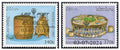 Timbres surchargés du Laos montrant des récipients et un repas traditionnel, MNH 2024