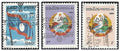 Timbres surchargés of Laos représentant le drapeau national and les armoiries, MNH 2024